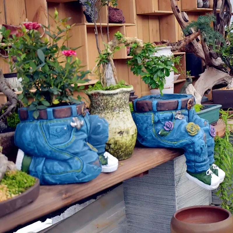 Retro Denim - Garden Planter