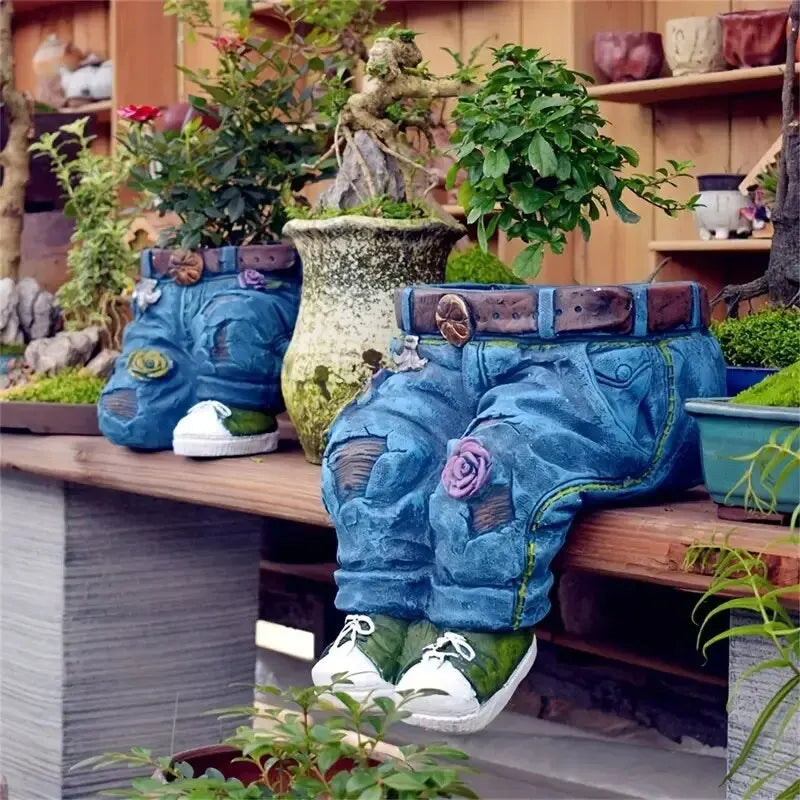Retro Denim - Garden Planter